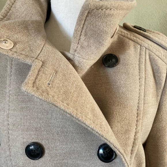 NWT H&M Beige Double Breasted Coat - Picture 2 of 7